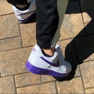 Personalized Purple Nike Air Force 1- size 8.5